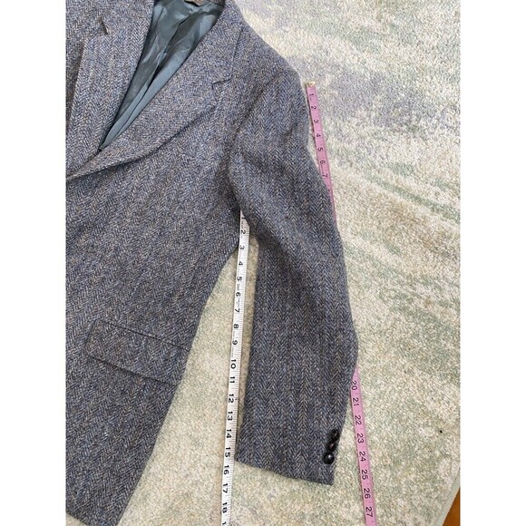 HARRIS TWEED x KUPPENHEIMER Size 43L Mens Jacket Wool Herringbone Rainbow Yarns - Picture 9 of 10